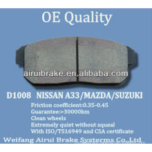 D1008 NISSAN MAZDA SUZUKI brake pad